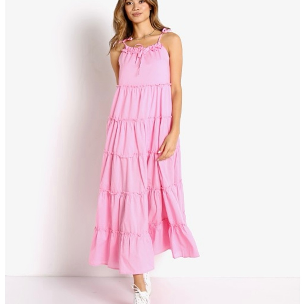 Pink Charlie Holiday Senorita Mexi Dress in Bubblegum!
